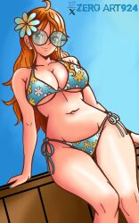 arm_tattoo black_tattoo female female_only nami_(one_piece) one_piece orange_hair orange_hair_female post-timeskip tattoo zeroart924