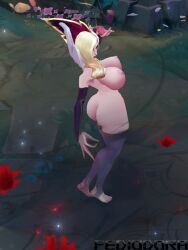 3d ass big_ass big_breasts breasts coven_morgana fediodora female league_of_legends morgana nude nude_female