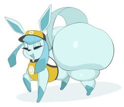 arizonathevixen ass_bigger_than_head big_ass bubble_butt eeveelution feral glaceon huge_ass pokemon pokemon_(species) thick_thighs wide_hips