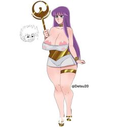 1girls accessories artist_logo artist_name artist_signature athena_(saint_seiya) big_breasts big_nipples breasts breasts_focus busty deity detsu20 fat_breasts female female_focus goddess legs light-skinned_female light_skin long_hair nipples nipples_visible_through_clothes pink_nipples purple_hair saint_seiya saori_kido shounen_jump solo solo_female solo_focus thighs visible_nipples voluptuous voluptuous_female white_background wide_hips