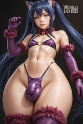 1boy ai_generated androgynous armpits back balls big_balls big_butt bikini blue_hair blush brown_eyes bubble_ass bubble_butt bulge bulge_through_clothing cat_ears cock cosplay curvaceous curvy curvy_body curvy_figure dat_ass embarrassed fairy_tail femboy gay giant_ass gigantic_ass girly hi_res high_resolution highres huge_ass hyper hyper_ass light-skinned_male looking_at_viewer looking_back makeup male male_only massive_ass massive_butt penis sissy small_penis solo solo_male stable_diffusion testicles thick_ass thick_thighs thicknesslord tight_clothing trap twintails voluptuous voluptuous_femboy wendy_marvell wide_hips