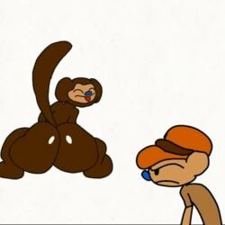 animated bear_(game) big_ass big_butt gif greedybearalpha monkey monkeysuit_(bear) no_humans roblox roblox_game source_request tagme twerk zookeeper zookeeper_(bear)