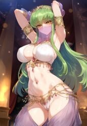 ai_generated c.c. code_geass happy harem_girl harem_outfit iceflower-art showing_off