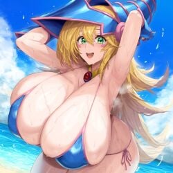 1girls ai_generated blonde blonde_female blonde_hair blonde_hair_female cameltoe cleavage curly_hair curvy dark_magician_girl erect_nipples female gigantic_breasts green_eyes green_eyes_female hat huge_areolae huge_ass nai_diffusion plusmolfa puffy_nipples stable_diffusion thick_lips very_long_hair very_long_hair_female voluptuous wide_hips yellow_hair yu-gi-oh!