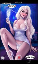 1futa alcohol aroma_sensei ball_bulge balls balls_in_panties balls_under_clothes biting_lip blonde_hair blue_eyes blush breasts bulge cleavage curvy disney drunk earrings elsa_(frozen) flaccid frozen_(film) frozen_2 futa_only futa_sans_pussy futanari high_heels large_breasts mascara minidress open_legs panties panty_bulge penis penis_bulge penis_in_panties penis_under_clothes penis_under_skirt purse red_lipstick sequin_collar sequin_dress silver_dress skirt skirt_lift solo solo_futa tight_dress white_panties wide_hips