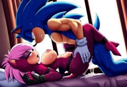 ai_generated ass blue_body breasts incest incest_(lore) magenta_fur male/female pink_hair sex sonia_the_hedgehog sonic_(series) sonic_the_hedgehog sonic_the_hedgehog_(series) sonic_underground sonic_x_sonia straight veiny_penis