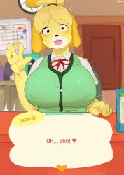 1boy 1boy1girl 1girls 2024 animal_crossing animal_crossing_new_horizons anthro anthro_only big_breasts blush breasts buta99 canid canine clothed clothed_female clothed_sex clothes clothing cunnilingus digital_drawing_(artwork) digital_media_(artwork) dog_ears dog_girl eyebrows_visible_through_hair female female_focus furry furry_only hair_tie heart heart_symbol huge_breasts humanoid isabelle_(animal_crossing) large_breasts looking_pleasured male_out_of_frame mammal mammal_humanoid movement_lines nintendo nintendo_switch nipple_bulge nipple_outline nipples nipples_visible_through_clothing off_screen_character off_screen_male_character off_screen_sex out_of_frame out_of_frame_male public public_indecency public_sex sex speech_bubble sweat sweatdrop sweating talking talking_to_another talking_to_viewer text text_box text_bubble tom_nook waving yellow_body yellow_fur yellow_hair yellow_hair_female