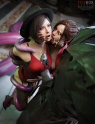 1monster 2girls 3d 3d_(artwork) ada_wong ada_wong_(adriana) ambiguous_penetration asian asian_female capcom claire_redfield claire_redfield_(jordan_mcewen) covered_penetration cum cum_on_face dress fedora fireboxstudio hat high_resolution implied_penetration implied_sex larger_male mr_x paizuri paizuri_under_clothes red_dress resident_evil resident_evil_2 resident_evil_2_remake sex_under_clothes sex_under_dress size_difference smaller_female tentacle_under_dress tentacles tentacles_under_clothes tyrant uncensored unseen_male_face