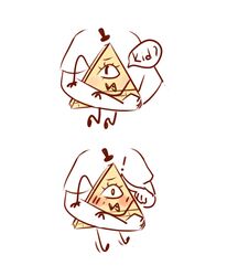 bill cipher from disney by arkaena