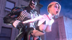 1boy 1girls 3d abs ambiguous_penetration areolae ass asymmetrical_hair athletic big_breasts big_penis blonde_hair blue_eyes bodysuit breasts breasts_out buckteeth clothed_female_nude_male cum eyebrow_piercing eyelashes female fit fit_female guiltyk gwen_stacy gwen_stacy_(spider-verse) hourglass_figure huge_cock larger_male male marvel marvel_comics navel navel_piercing nipples patreon piercing sex short_hair size_difference smaller_female spider-gwen spider-man:_into_the_spider-verse spider-man_(series) stomach_bulge symbiote text url venom venom_(marvel) watermark wide_hips