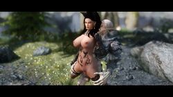 breasts creampie falmer female game_screenshot male/female skyrim tagme the_elder_scrolls