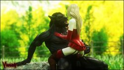 1boy 1girls 3d animal_genitalia anthro anthro_on_female anthro_on_human anthro_penetrating big_bad_wolf blonde_hair blue_eyes cgs44_(vaesark) cowgirl_position detailed_background dress dress_lift female female_on_anthro garter_straps human human_on_anthro human_penetrated large_penis larger_male little_red_riding_hood long_gloves long_hair male minidress miniskirt monster penis red_dress red_legwear red_skirt red_thighhighs seated_cowgirl size_difference skirt small_breasts smaller_female strapless strapless_dress thighhigh_boots thighhighs thighhighs_under_boots tube_dress tubetop vaesark werewolf