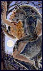 anthro breast_grab breasts canine duo female hammerofthegodsart human interspecies male sandra_santara santara sex straight werewolf wolf