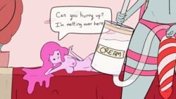 2d 2d_animation 2girls adventure_time animated breasts canon_couple dildo gaspr marceline multiple_girls panties princess_bubblegum strap-on yuri