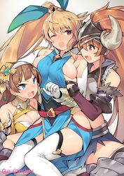 3girls breasts dragalia_lost elisanne gebyy-terar julietta_(dragalia_lost) tagme vanessa_(dragalia_lost) yuri