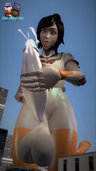 fortnite futanari giantess gigantic gigantic_penis robot_girl tsuki_(fortnite)