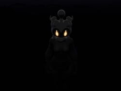 3d 3d_(artwork) alizora anthro anthropomorphic breasts creepy creepy_pokemon dark dark_lighting female ghost ghost_girl glowing_eyes legendary_pokemon marshadow mythical_pokemon night night_time nipples pokegal pokegirl pokemon pokemon_(species) pokemorph red_eyes shadow shadows small_breasts spooky yellow_pupils