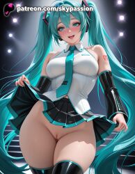 hatsune miku from patreon by skypassion