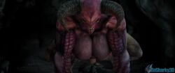 1boy 1girls 3d_animation animated baron_of_hell_(doom) baroness_of_hell dasharky3d demon_girl dominant dominant_female doom faceless_male female giantess larger_female male monster monster_girl sound tagme video