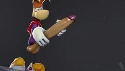 2020 3d 3d_(artwork) animated anthro balls big_penis cape dark_background digital_media_(artwork) hands hands_on_penis humanoid_penis long_penis loop male male_only masturbation mp4 no_sound penis_out rayman rayman_(series) screwingwithsfm shoes solo source_filmmaker stroking_penis swinging_balls tongue_out video