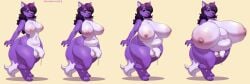 absurd_res anthro arachnoid888 areola balls belly big_belly big_breasts big_penis blush bodily_fluids breasts canid canine colored digital_drawing_(artwork) digital_media_(artwork) flaccid foreskin fox fur futanari genital_fluids genitals hair hi_res huge_breasts humanoid_genitalia humanoid_penis hyper intersex mammal navel nipples nude overweight overweight_anthro penis precum purple_body sequence simple_background slightly_chubby slightly_chubby_anthro smile solo sorez_(mastersorez) tail thick_thighs transformation transformation_sequence uncircumcised vein veiny_penis weight_gain wide_hips
