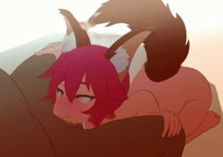 :>= animal_ear_fluff animal_ears animal_tail animated bouncing_breasts breasts dark-skinned_male deep_throat deepthroat ear_fluff eyebrows_visible_through_hair fate/extra fate/grand_order fate_(series) fellatio femsub fluffy_ears fluffy_tail fox fox_ears fox_tail hands_on_another's_thighs happy kneeling large_breasts looking_at_another looking_at_partner nude on_knees oral oral_sex orange_eyes penis penis_in_mouth pink_hair submissive sutadi tagme tail_wagging tamamo_no_mae_(fate) yellow_eyes