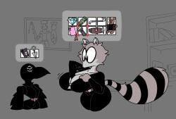 1girls anthro anthro_female anthro_only big_tail diegutan female female_only furry furry_female furry_only oc original_character tagme tagme_(character) tail uva_the_raccoon