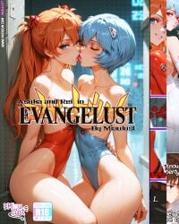 90s ai_generated asuka_langley_sohryu asuka_langley_sohryu_(cosplay) bed bed_sex bedroom bedroom_sex belly belly_button big_breasts blue_hair blue_pubic_hair blush breasts clenched_teeth comic_cover comic_page comic_panel completely_nude cowgirl_position cum cum_explosion cum_in_pussy cum_inside cum_leak cum_leaking cum_leaking_out_of_pussy female female_pubic_hair hair_ornament hairclip holding_hip holding_thigh hourglass_figure hourglass_figured_female jiggling_breasts kissing lesbian_kiss lesbian_sex looking_down looking_down_at_partner male miaulust movement_lines muscular muscular_male neon_genesis_evangelion neopn_genesis_evangelion nerv nude nude_female nude_male parody parody_porn patreon patreon_username penis pubic_hair pussy red_eyes rei_ayanami sex shiny shiny_skin short_hair sucking_penis sweat sweatdrop sweating sweaty teeth_clenched threesome vaginal_penetration yuri