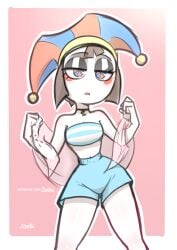 pomni (beach outfit) from glitch productions by jizoku