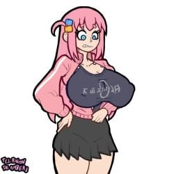 animated big_breasts bocchi_the_rock! breasts breasts_too_big el_rincon_de_amber embarrassed female gotou_hitori hammerspace huge_breasts inconvenient_boobs inconvenient_breasts looking_at_own_breasts looking_down_at_breasts looking_down_at_self sloshing_breasts sound strained_zipper struggling_to_fit tagme video wardrobe_malfunction zipper zipper_malfunction zipper_stuck zipper_wont_zip zipping