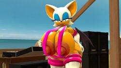 3d 3d_model beach functionally_nude gigantic_areola gigantic_ass gigantic_breasts gigantic_nipples gloves hand_on_ass mobian mobian_(species) mobian_bat outdoors rouge_the_bat sega sonic_(series) sonic_adventure_2 sonic_the_hedgehog_(series) source_filmmaker string_bikini thighhigh_boots thighhighs toxictigerex visible_nipples