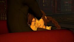 animated blush blushing danganronpa excited fukawa_touko handjob neinsfw no_sound smooth_skin source_filmmaker togami_byakuya unseen_male_face video wet