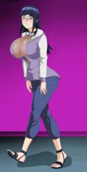 1girls alternate_breast_size ass big_ass big_breasts black_hair blind breasts ed-jim feet huge_ass huge_breasts hyuuga_hinata long_hair mind_control naruto naruto_(series) naruto_shippuden purple_eyes rinnegan sleepwalking talisman text wide_hips