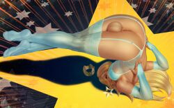 1futa 2022 alternate_version_at_source artist_signature ass backsack balls ballsack big_ass big_breasts blonde_hair blue_gloves blue_socks bottomless breasts clothed clothing dated dickgirl elbow_gloves feet flexible full-package_futa full_body futa_only futanari gloves human intersex large_breasts legs legwear light-skinned_futa light_skin lingerie long_hair mario_(series) mostly_nude nintendo on_back penis princess_rosalina pussy socks solo solo_futa star stretching super_mario_galaxy testicles themaestronoob thigh_socks thighhighs top-down_bottom-up upside-down