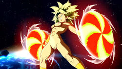 1girls abs accurate_art_style blue_eyes breasts dragon_ball dragon_ball_fighterz dragon_ball_super ear_piercing earrings female fusion game game_cg green_eyes green_hair kefla legendary_super_saiyan light-skinned_female light_skin looking_at_another naked naked_female nipples nude nude_female nude_filter outdoors ponchocop potara_earrings pussy saiyan screen screen_capture screen_face screencap screenshot screenshot_edit short_hair small_breasts solo space spiky_hair standing super_saiyan super_saiyan_2