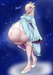 2020 2girls big_breasts blonde_hair breasts clothing cute devouring forced huge_breasts mario_(series) multiple_girls ndnode nintendo princess_rosalina pussy red_clothing stockings stomach stomach_bulge super_mario_galaxy thighs tight_clothing tight_fit vore