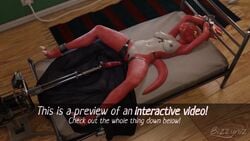 3d animated anthro bizzyniz breasts digimon digimon_(species) female female_moaning female_orgasm genderswap_(mtf) guilmon moaning orgasm pussy restrained rule_63 sex_machine sound tagme video