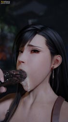 1boy 1girls 3d auxtasy blowjob crossover cum cum_in_mouth cum_inside fellatio female final_fantasy final_fantasy_vii interspecies molded monster monster_on_female resident_evil resident_evil_7 sucking tifa_lockhart wince