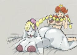 1futa 1girls ahe_gao alterissue broodals deep_penetration drawn femsub futa_on_female futadom futanari hariet_(mario) larger_female looking_pleasured mario_(series) pleasure_face princess_daisy size_difference small_but_hung small_dom_big_sub smaller_futanari super_mario_bros. super_mario_odyssey voluptuous