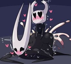 1boy 1girls anal_sex anthro belly_expansion belly_inflation big_ass cum cum_in_pussy cum_inside cumming female female_penetrated femsub from_behind heart_eyes hollow_knight hornet_(hollow_knight) incest inflation larger_male male male_penetrating male_penetrating_female maledom penetration protagonist_(hollow_knight) sex siblings silverplatin size_difference small_breasts smaller_female straight tears