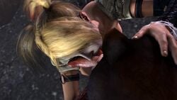 1girls 3d animated batman:_arkham_knight batman_(series) bestiality blonde_hair blueberg breasts canine canine_penis dc dc_comics dog facepaint fellatio female female_focus harley_quinn harley_quinn_(arkham) harley_quinn_(arkham_knight) human interspecies knot licking male nipples no_sound oral penis sex source_filmmaker straight video zoophilia