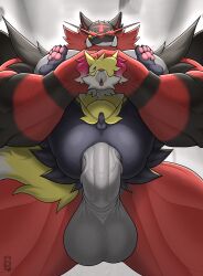 2pokemon 3:4 absurd_res anal anal_sex anthro anus ass balls big_balls big_dom_small_sub big_muscles big_penis black_balls black_body black_fur black_penis braixen canid canine detailed_background digital_media_(artwork) dominant duo erection felid femboy full_nelson full_nelson_(legs_held) full_nelson_anal gay gay_domination gay_sex generation_6_pokemon generation_7_pokemon genitals girly grey_(dgbraixen) grey_balls grey_penis head_grab hi_res huge_balls huge_cock huge_muscles humanoid_genitalia humanoid_penis incineroar inner_ear_fluff inside large_insertion looking_pleasured low-angle_view male male/male male_only male_penetrated male_penetrating male_penetrating_male mammal micropenis muscular muscular_anthro muscular_male nintendo nude open_mouth pawpads penetration penile penile_penetration penis penis_in_ass pink_nose pink_pawpads pokemon pokemon_(species) red_body red_fur ridiculous_fit sex size_difference small_balls small_penis smaller_penetrated smile smirk solard0gg0 stomach_bulge stretched_anus striped_body stripes tongue tongue_out tuft watermark worm's-eye_view yaoi yellow_body yellow_fur