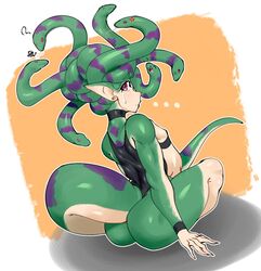 ass femboy gomibin_art gorgon male male_only snake snake_humanoid tail yung_(gomibin_art) yungntwisted