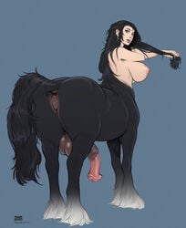 1futa animal_genitalia animal_genitalia_on_humanoid anus areolae balls big_breasts breasts centaur centauress dickgirl erection futa_only futanari horse_anus_on_humanoid horsecock horsecock_on_humanoid huge_cock large_breasts looking_at_viewer looking_back mariart nipples nude original_character penis pussy sheath solo solo_futa taur testicles