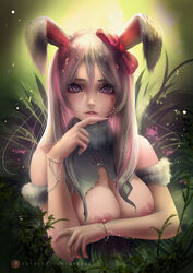 axsens breasts bunny_ears bunny_girl easter female female_only highres original tagme