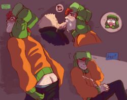 blowjob cum first_time freckles gay hat kyle_broflovski male male/male male_only red_hair south_park stan_marsh stan_x_kyle yaoi