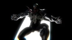 1boy 3d abs alien altrix3d black_skin blender erection eye_contact long_tongue looking_at_viewer male male_only marvel penis saliva solo spider-man_(series) symbiote teeth thick_thighs thigh_gap tongue tongue_out veiny_penis venom venom_(marvel) white_eyes white_skin