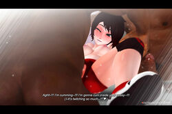 1boy 1girls 3d chobixpho dark-skinned_male dark_skin female interracial koikatsu male ruby_rose rwby sex tagme