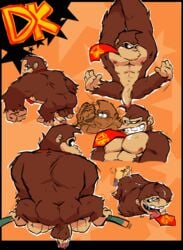 2020 2boys 4_fingers abs absurd_res after_sex anthro ape ass balls blush bodily_fluids brown_body brown_fur casual casual_nudity clothing cum cum_on_back cum_on_butt digital_media_(artwork) donkey_kong donkey_kong_(series) duo english_text erection fingers fur gay genital_fluids genitals gorilla grin haplorhine heart hi_res human human_on_anthro humanoid humanoid_genitalia humanoid_penis interspecies kissing_cheek looking_at_viewer looking_back looking_pleasured male male/male male_only mammal mario mario_(series) monkey monkey_boy monkey_feet motion_lines multiple_boys multiple_poses muscular muscular_male navel necktie nintendo nipples nude open_mouth pecs penis pose prehensile_feet primate saliva simple_background smile solo_focus standing surprise sweat teeth testicles text tongue tongue_out torquewintress video_games x_navel