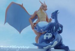 1boy 1girls 2020 3d alternate_color anthro anthrofied ass avian big_ass big_breasts big_penis blender_(software) bodily_fluids breasts charizard cum cum_on_ass cum_on_breasts cum_on_face cum_on_tail dragon duo female genital_fluids half-closed_eyes hi_res huge_breasts huge_penis interspecies legendary_pokémon long_neck looking_at_another looking_up lugia male nintendo nude original_character paizuri penis pokemon pokemon_(species) pokemon_gsc pokemon_xd reptilligator shadow_lugia shadow_pokémon smile smirk smooth_skin straight tail text thick_thighs video_games watermark wet wet_body wide_hips wings